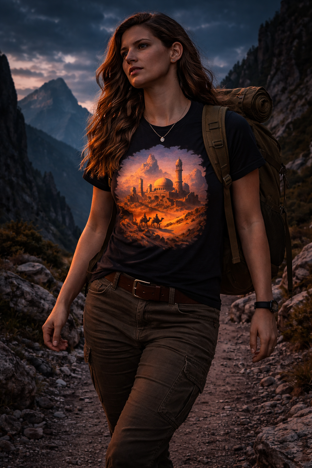 The Castle of The Sultan — female mockup