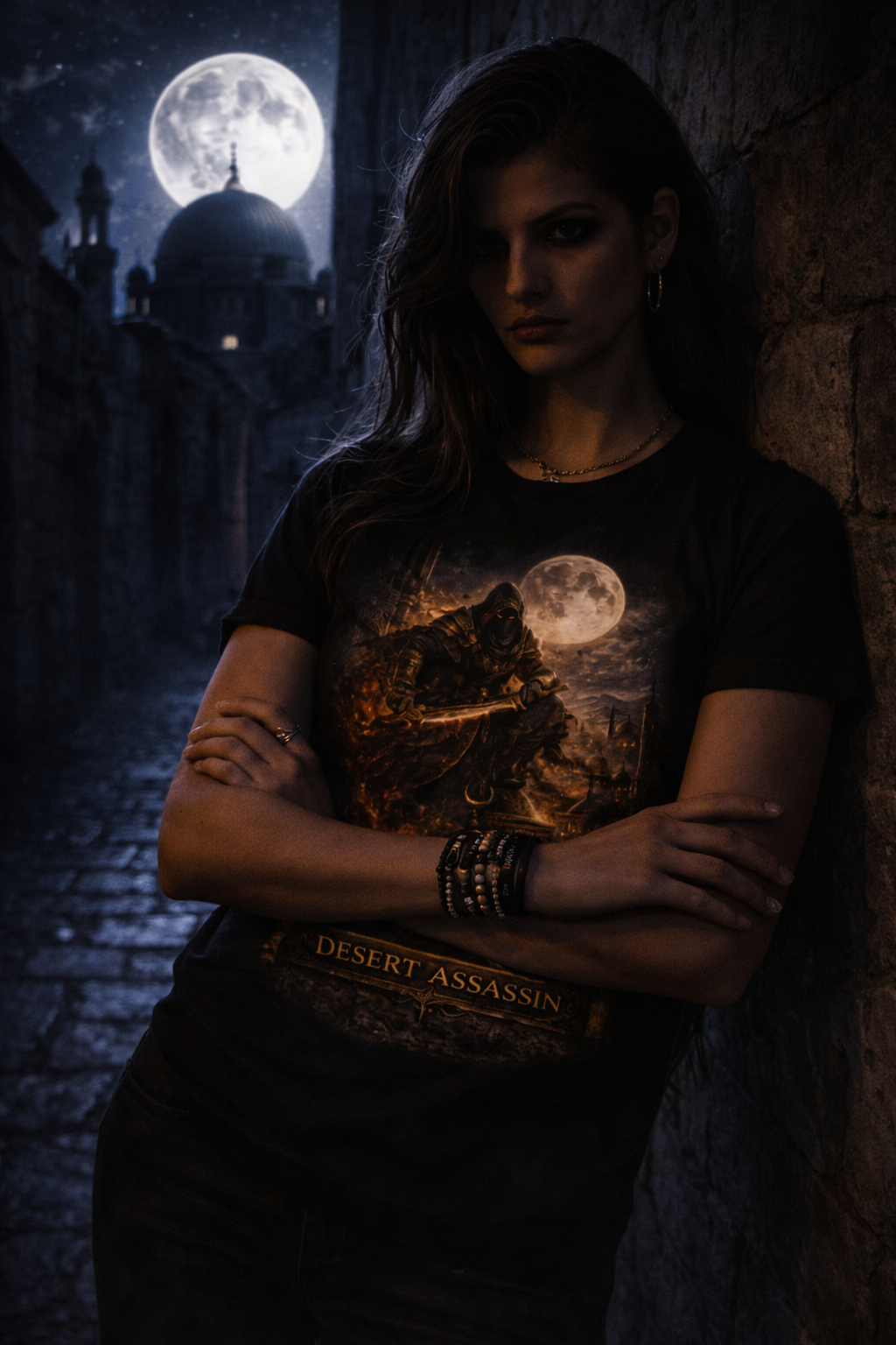 Desert Assassin — female mockup