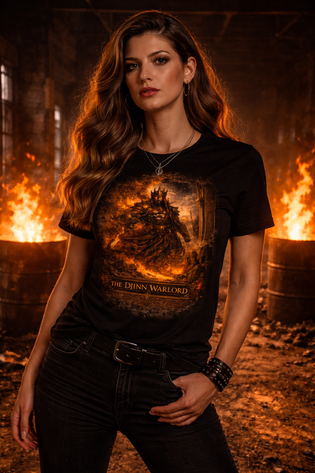 The Djinn Warlord — female mockup