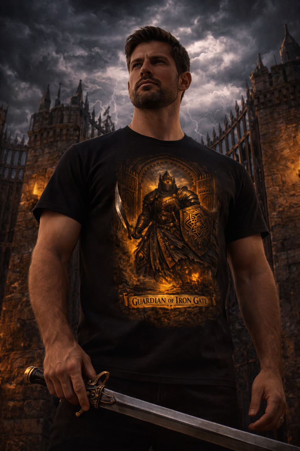 Guardian of the Iron Gate — male mockup