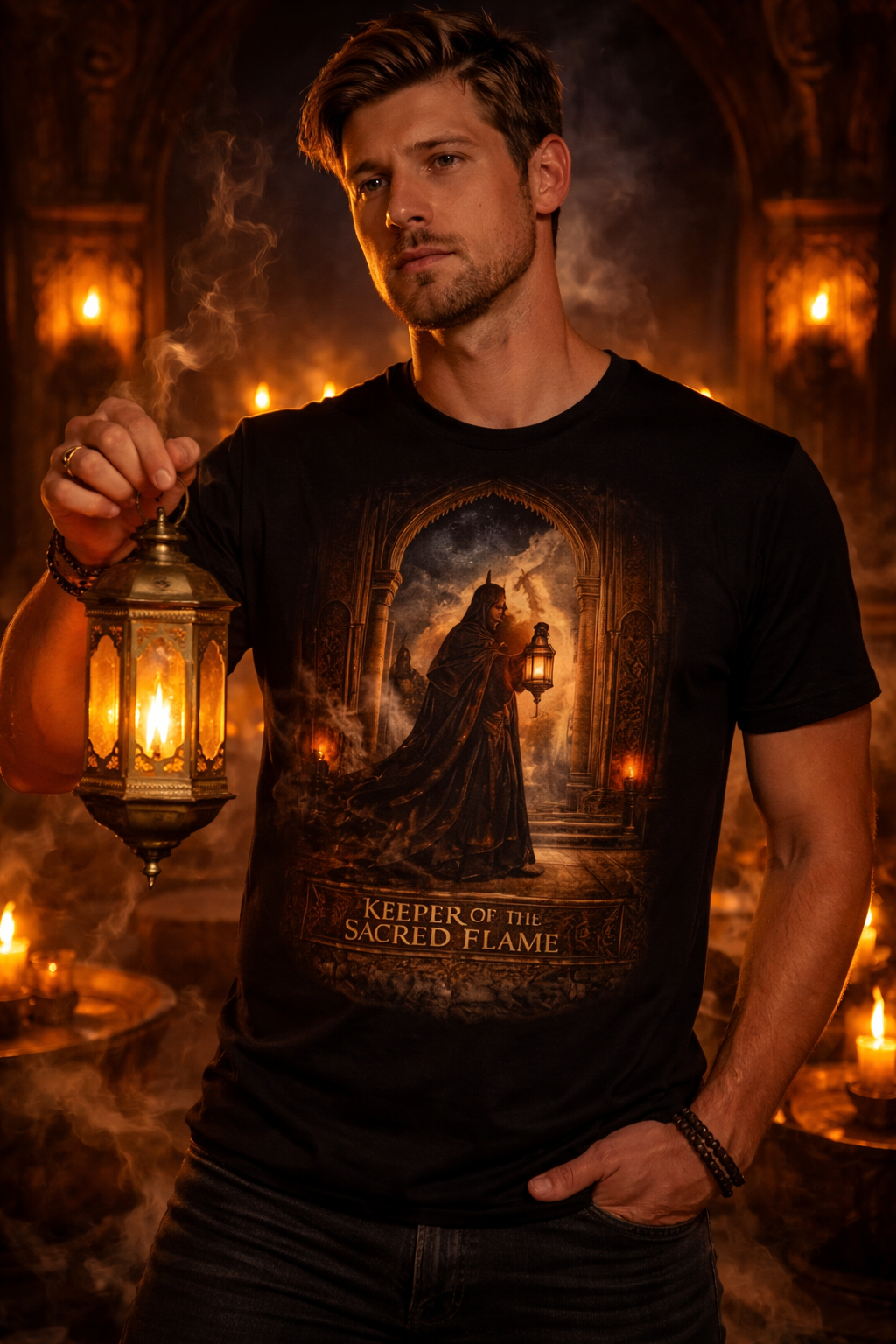 Keeper of the Sacred Flame — male mockup