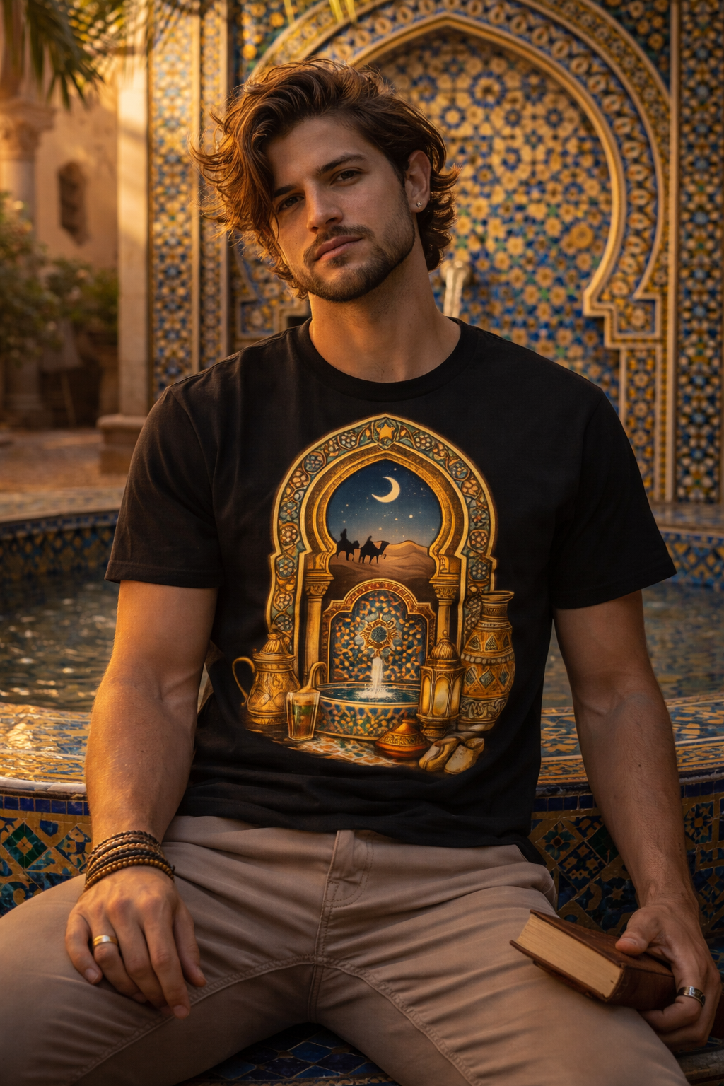 Moroccan Traditional Fountain — male mockup