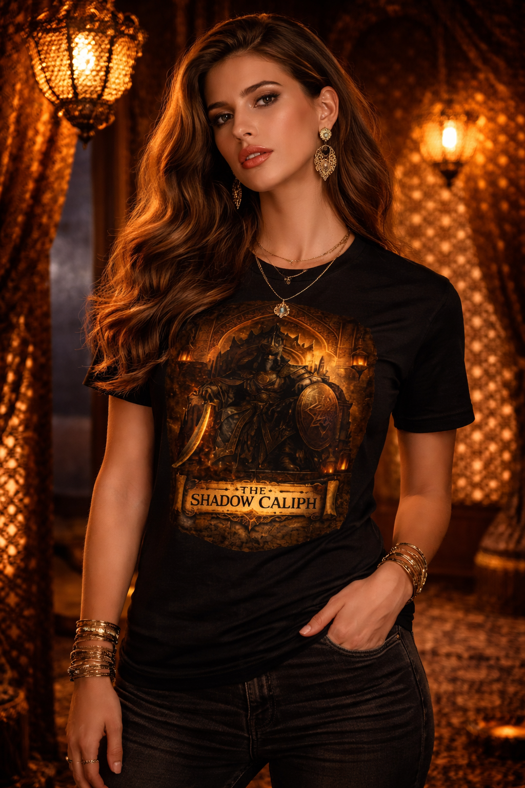 The Shadow Caliph — female mockup