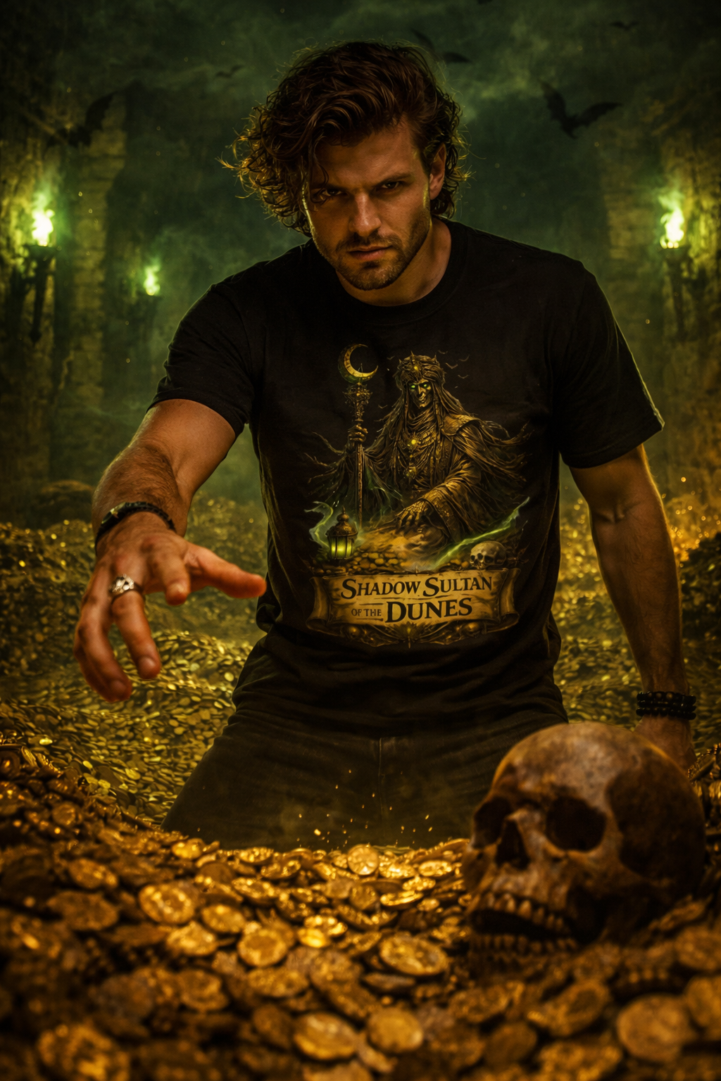 Shadow Sultan of the Dunes — male mockup