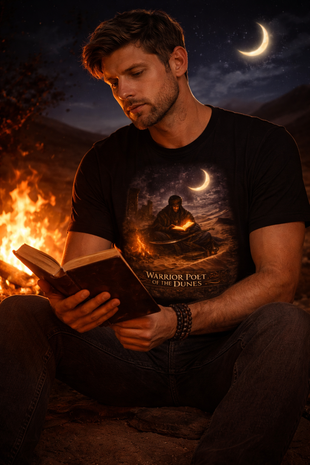 Warrior Poet of the Dunes — male mockup
